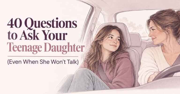 Questions to ask your teenage daughter: a mother and daughter talking in the car